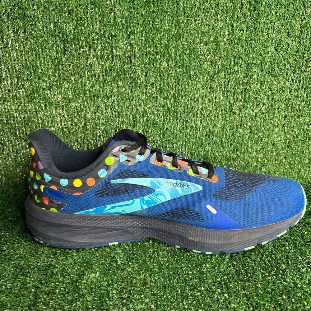 Brooks Men's Launch 9 Running Shoes Blue Peacoat‎ Yellow Size 13 - 1203731B462